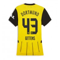 Fotballdrakt Dame Borussia Dortmund Jamie Bynoe-Gittens #43 Hjemmedrakt 2024-25 Kortermet